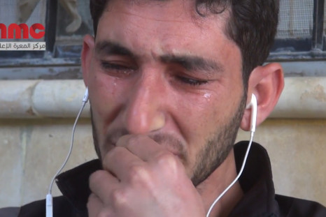 Distraught father cries for entire family killed inSyria gas attack