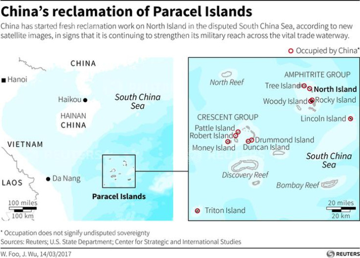 China’s reclamation of Paracel Islands 