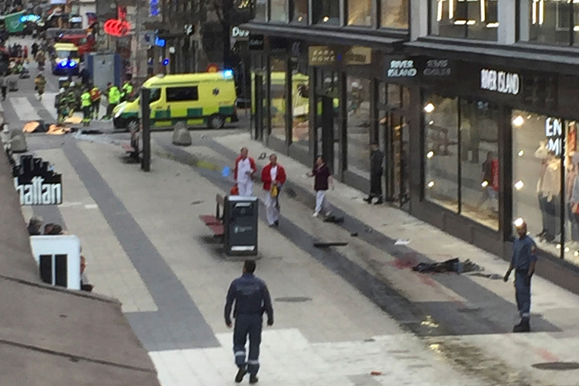 Sweden Terror Attack: Truck Ploughs Into Crowd In Stockholm – As It ...