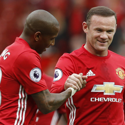 Ashley Young and Wayne Rooney