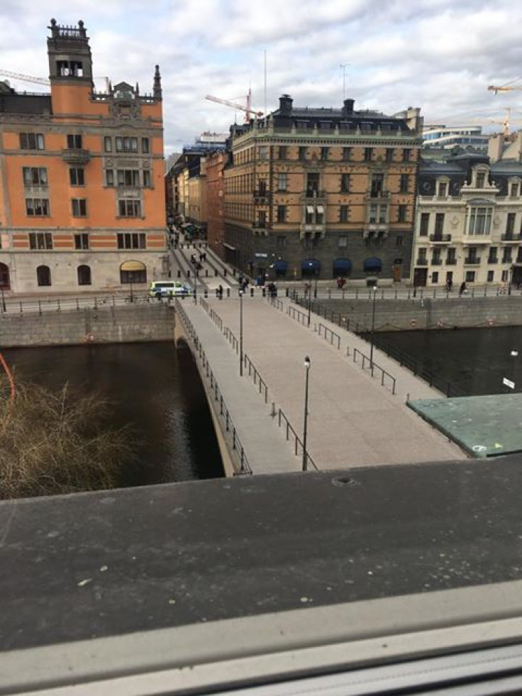 Stockholm's streets are deserted after the incident