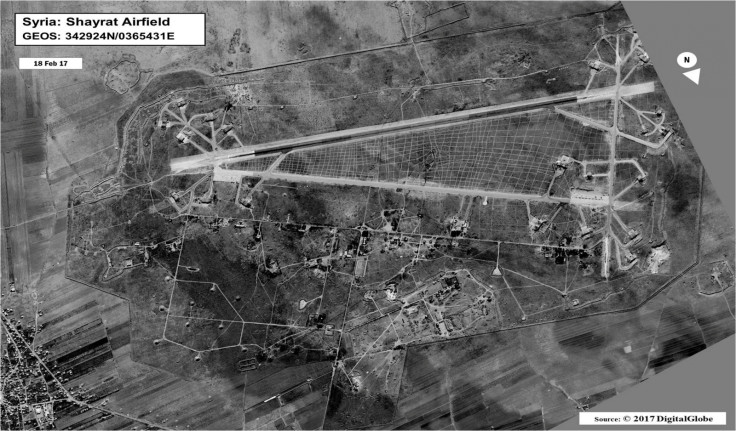 Shayrat airfield Syria US missiles