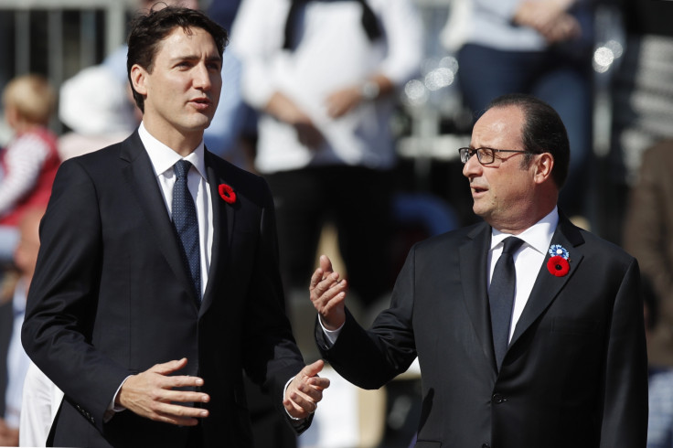 Trudeau and Hollande