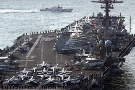US navy strike group in Korean peninsula