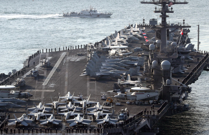 US navy strike group in Korean peninsula