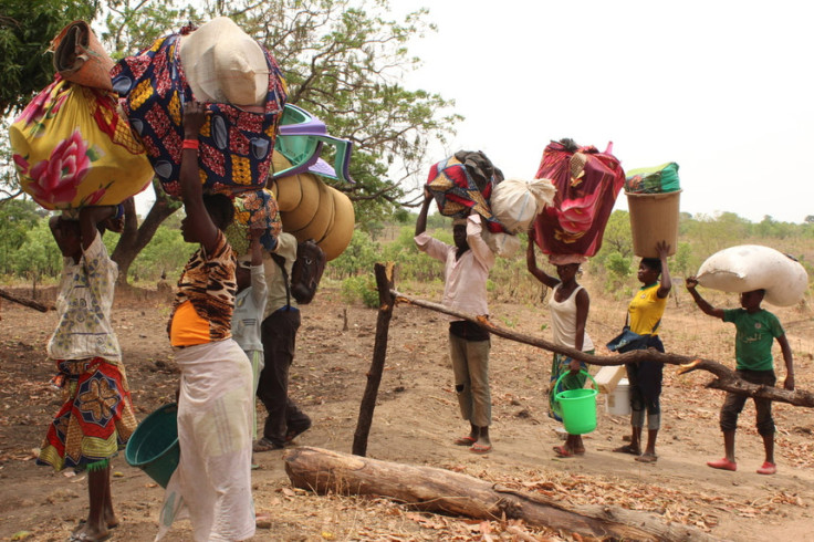 People fled Central African Republic to Chad