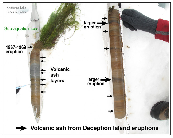 Lake sediment core