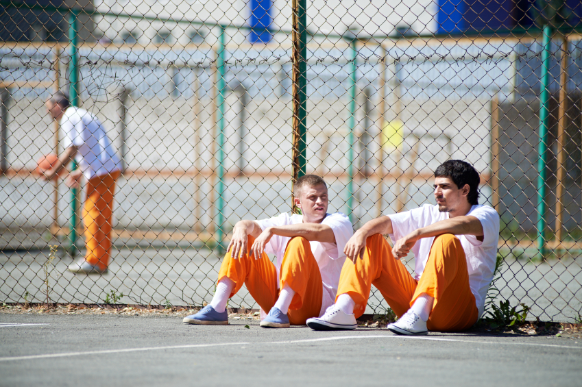 Inmates in the sun 