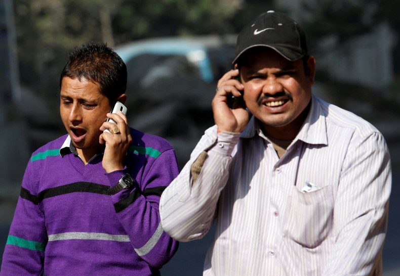 People on the phone in India