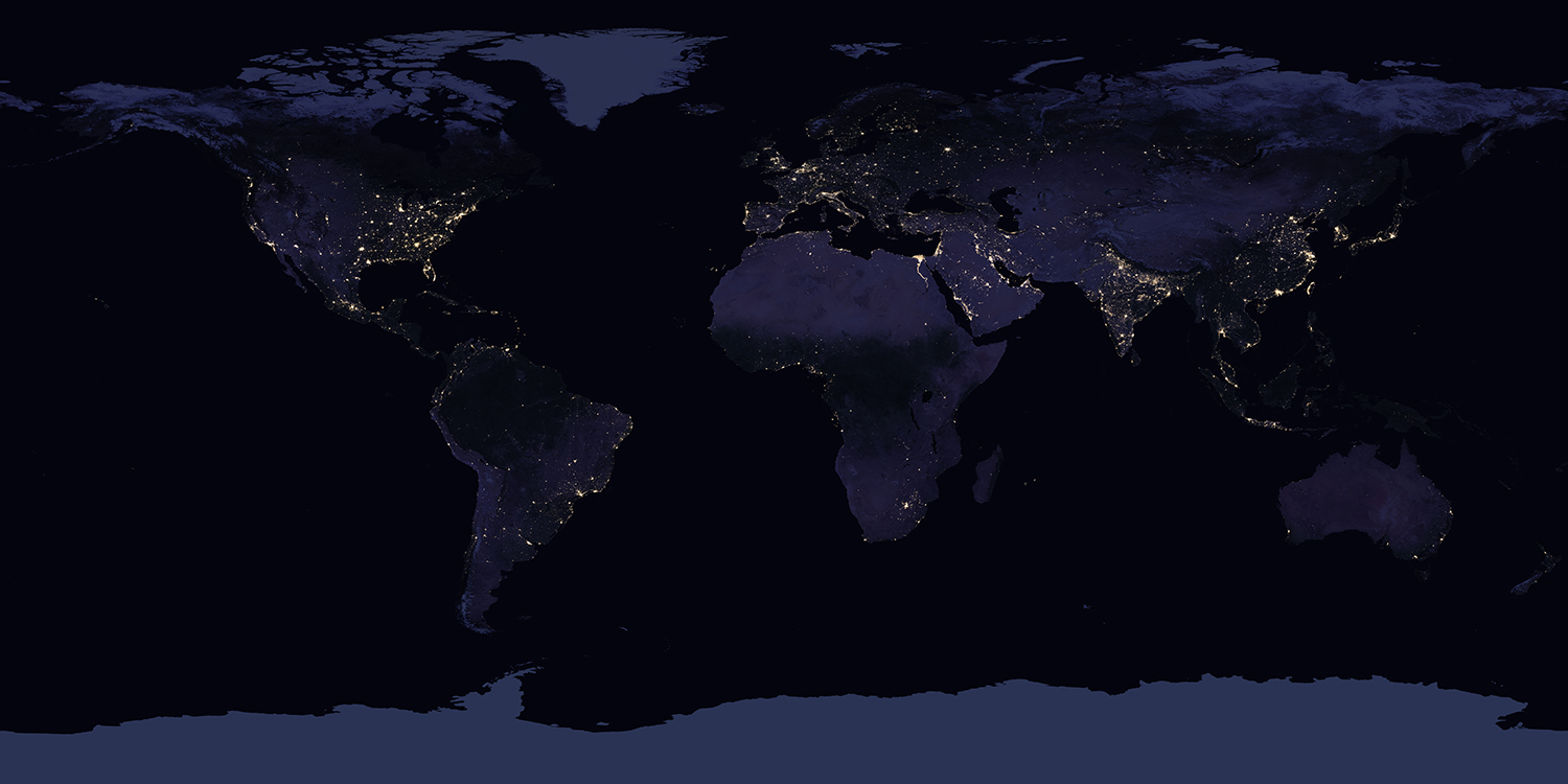 Nasa releases new map with spectacular night views of the Earth from ...