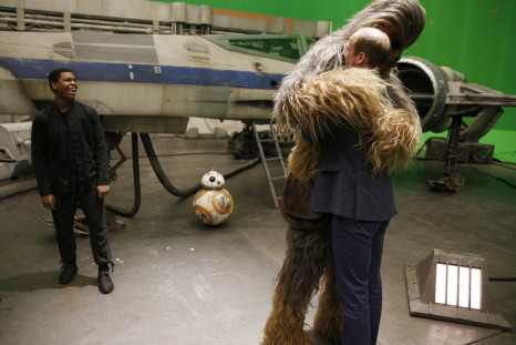 Chewbacca hugs Prince William