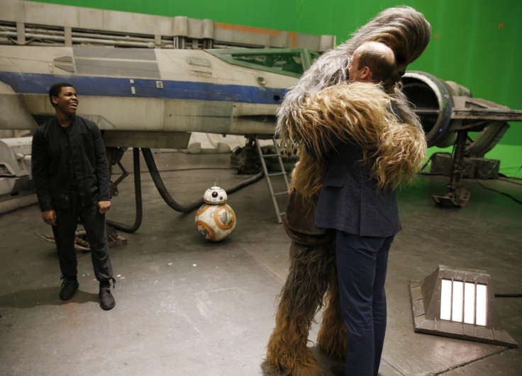 Chewbacca hugs Prince William