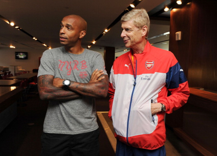 Thierry Henry and Arsene Wenger