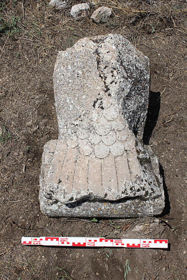 Stone relief of Roman noble or emperor.