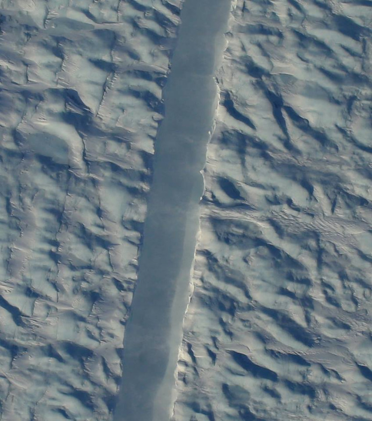 Nasa’s captured photos of this mysterious and ominous crack in one of Greenland’s biggest glaciers 