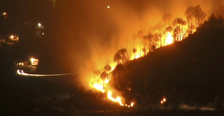Forest fire in India