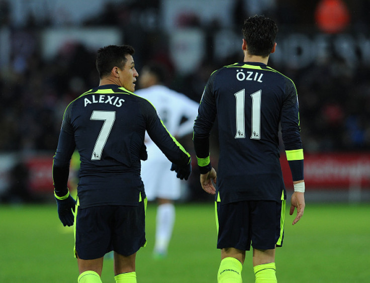 Alexis Sanchez and Mesut Ozil