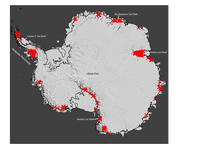 Antarctica rivers