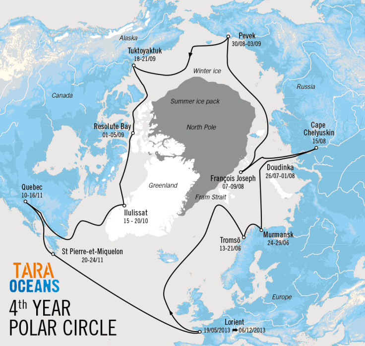 Tara Oceans route