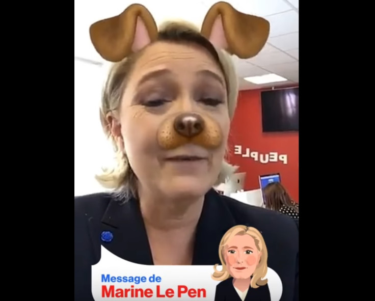 Marine Le Pen Snapchat