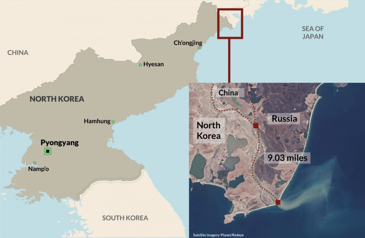 North Korea and Russia borders