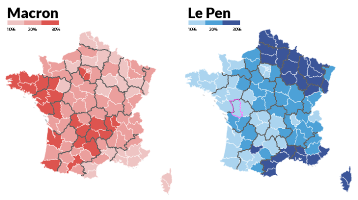 France Election: Macron vs Le pen voters