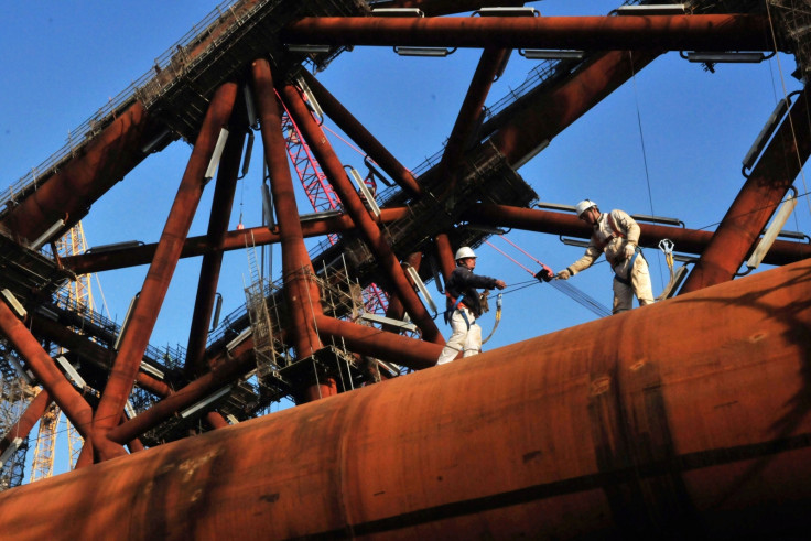 Oil platform workers