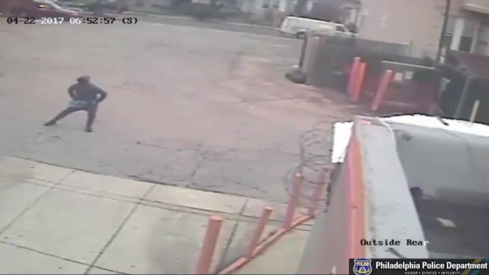 Suspect caught on camera doing stretches before robbing Philadelphia Dunkin Donuts