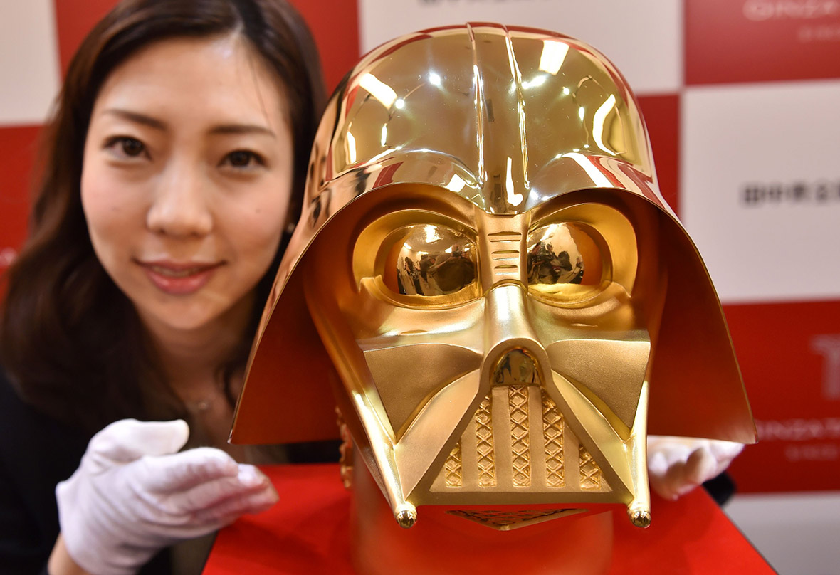 Gold Star Wars mask