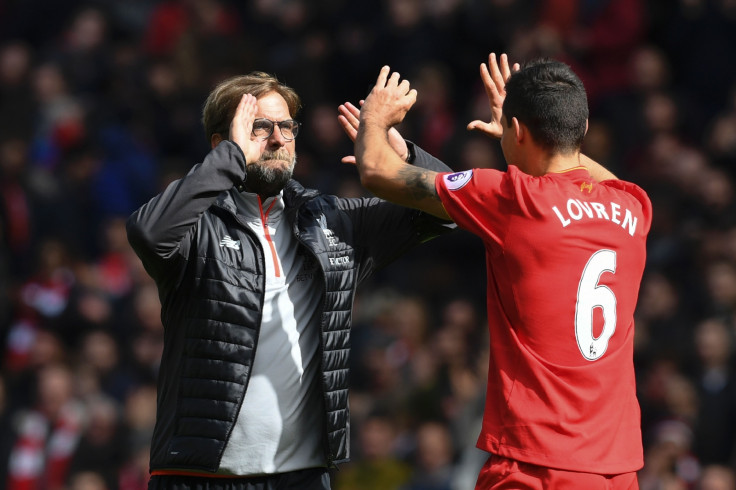 Jurgen Klopp and Dejan Lovren