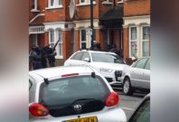 Police firing guns in London anti-terror raid