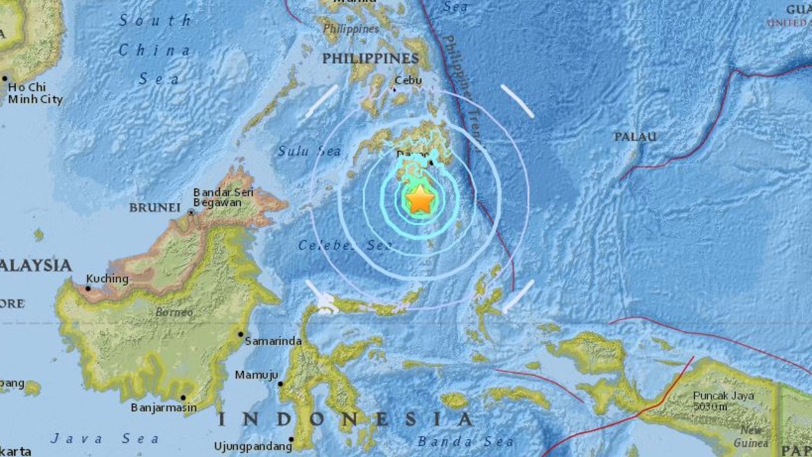 Tsunami fears raised after Philippines underwater quake causes 'hazardous waves'1600 x 900