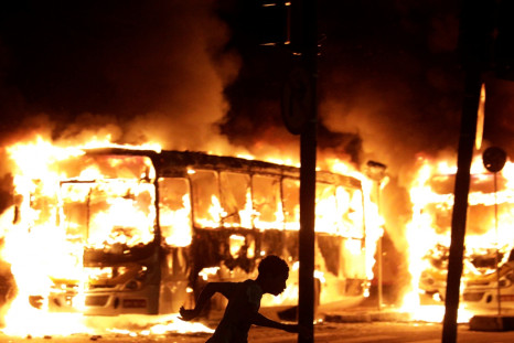 Brazil general strike riot
