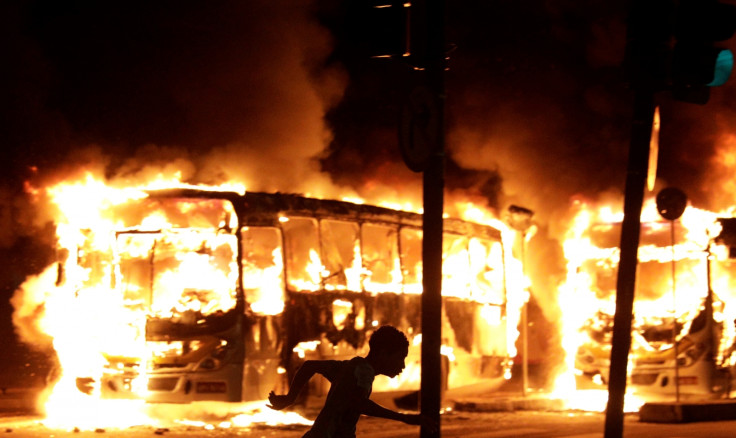 Brazil general strike riot