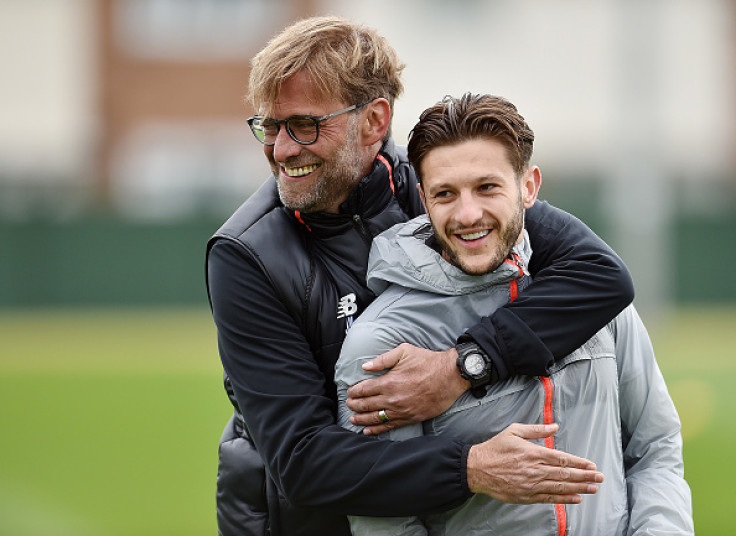 Jurgen Klopp and Adam Lallana