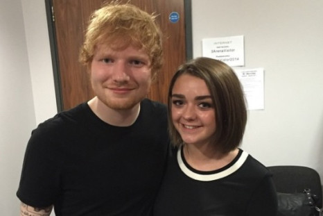 Ed Sheeran and GOT's Maisie Williams