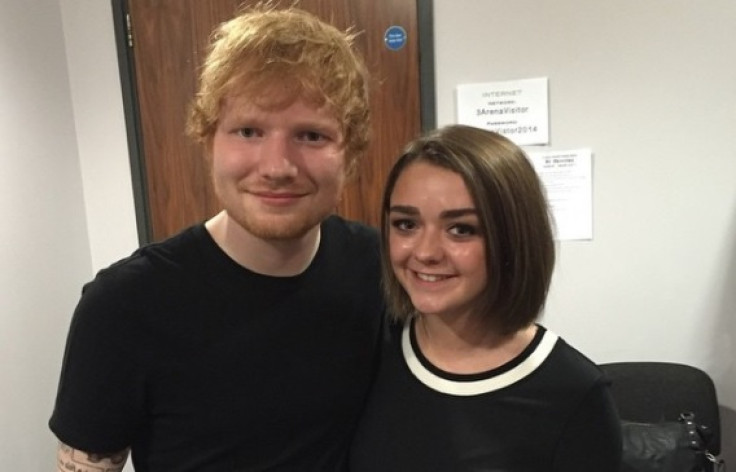 Ed Sheeran and GOT's Maisie Williams