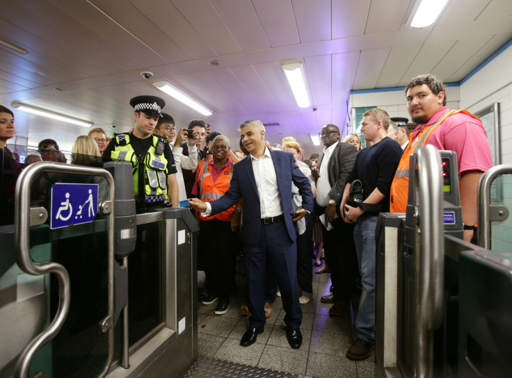 Sadiq Khan on the Tube