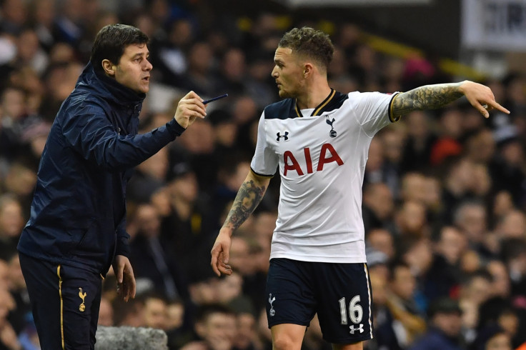 Kieran Trippier and Mauricio Pochettino