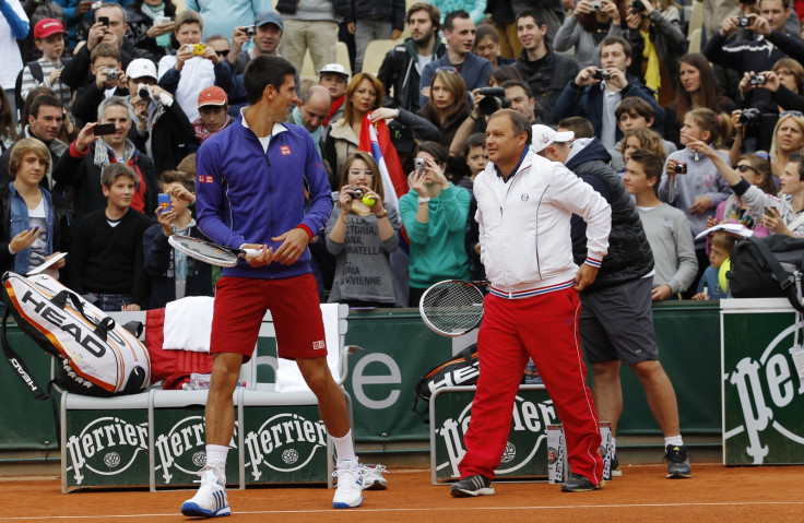 Novak Djokovic and Marian Vajda