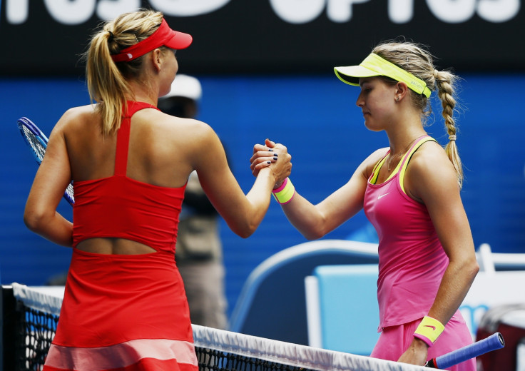 Maria Sharapova and Eugenie Bouchard