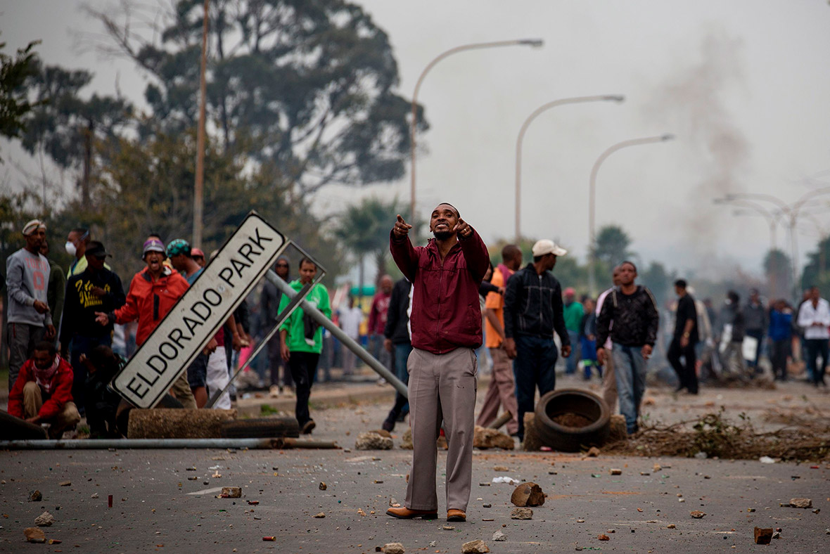 South Africa Police fire rubber bullets and tear gas on day 3 of