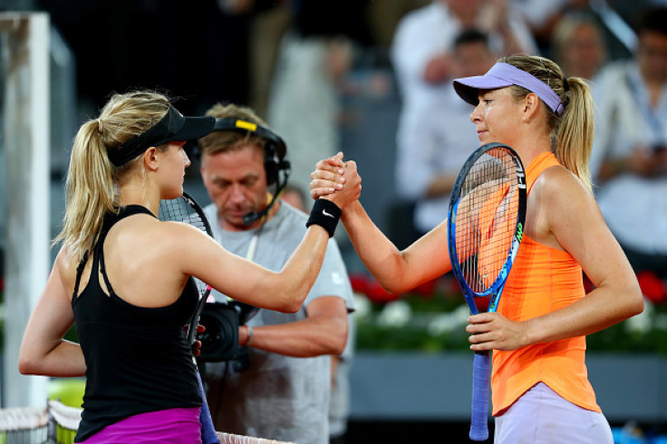 Genie Bouchard and Maria Sharapova