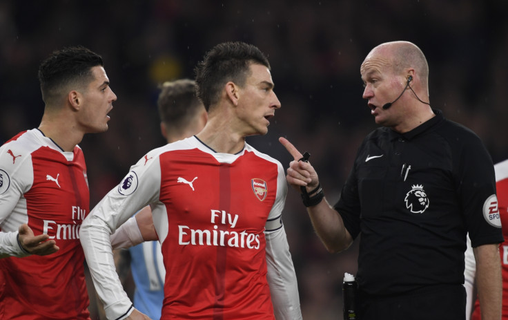 Granit Xhaka and Laurent Koscielny