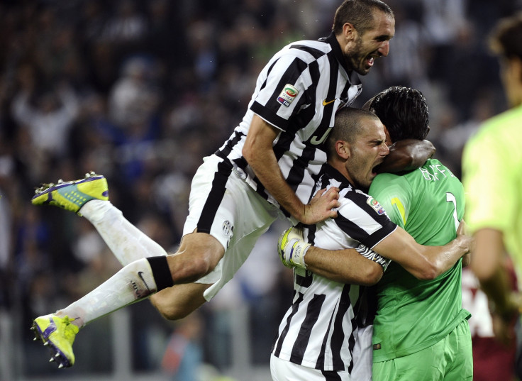 Leonardo Bonucci, Giorgio Chiellini and Gianluigi Buffon