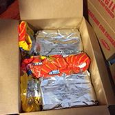 Cocaine packages with Mexican crisps