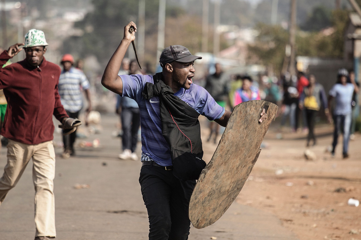 South Africa Police fire rubber bullets and tear gas on day 3 of