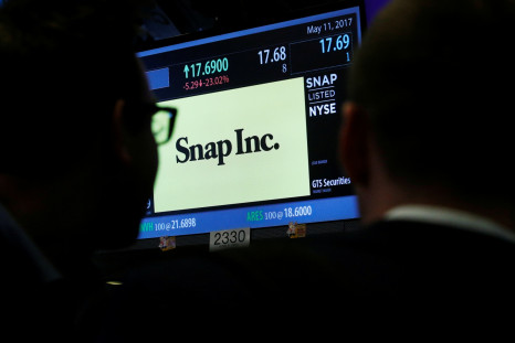 Snap Inc on the screen at NYSE