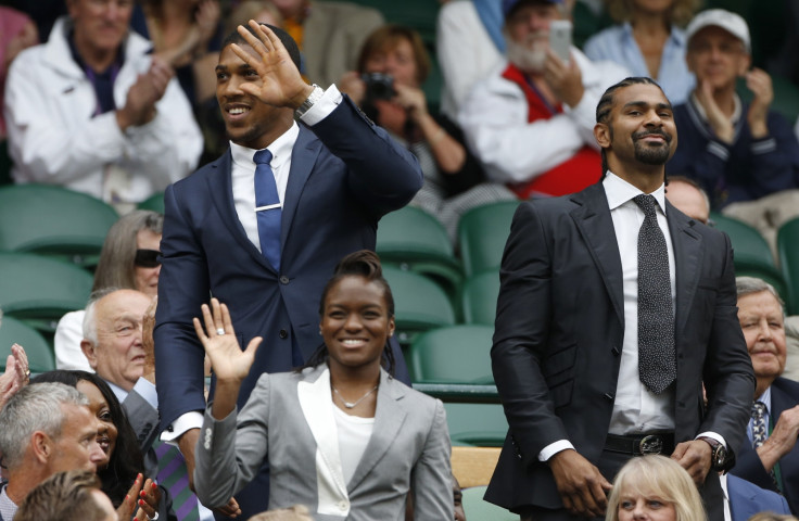 Anthony Joshua and David Haye