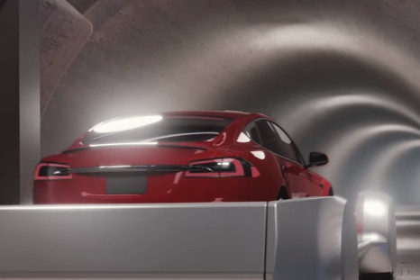 Tesla underground car sled